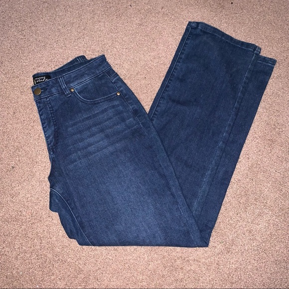 Measure And Made Straight Jean Dark Wash Jeans Size 8 Fit 3 New With Tags - Picture 3 of 16
